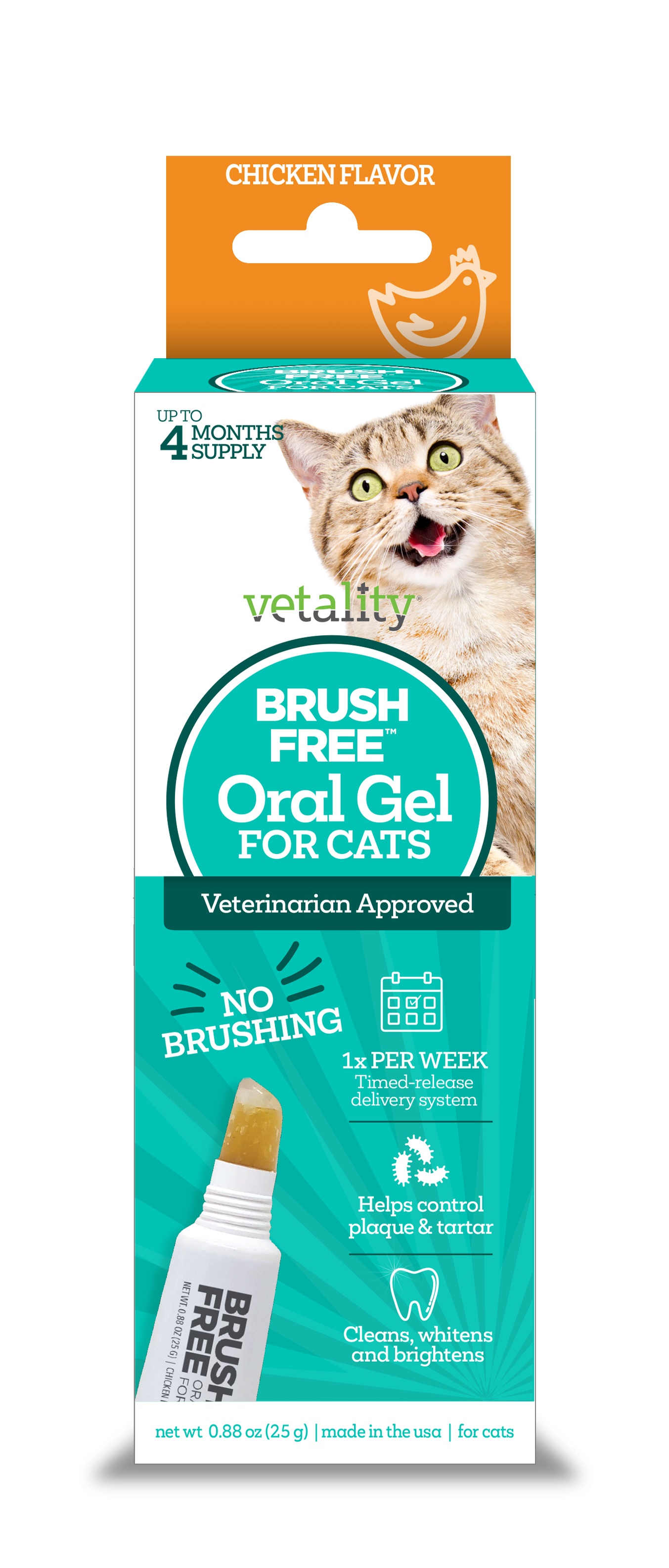 30017 Vet Brush Free Oral Gel for Cat P04008-1_new look