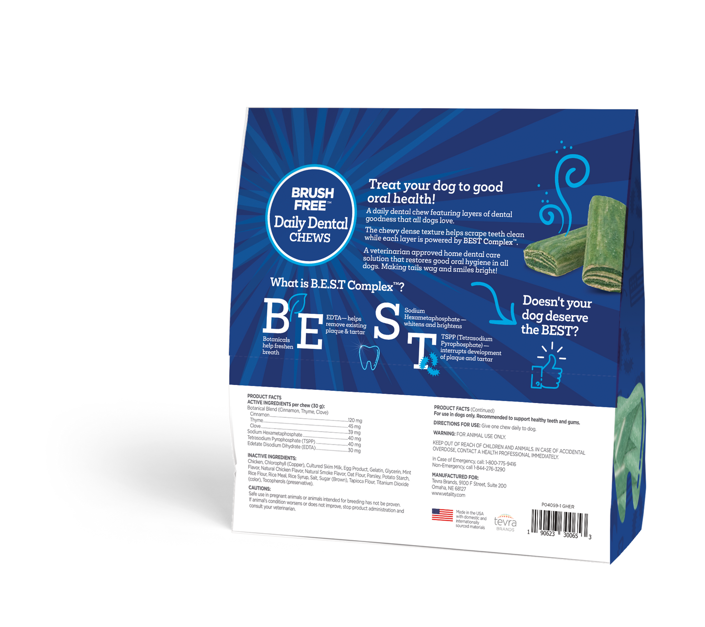 30065 Vet BF Daily Chews All Dogs Back