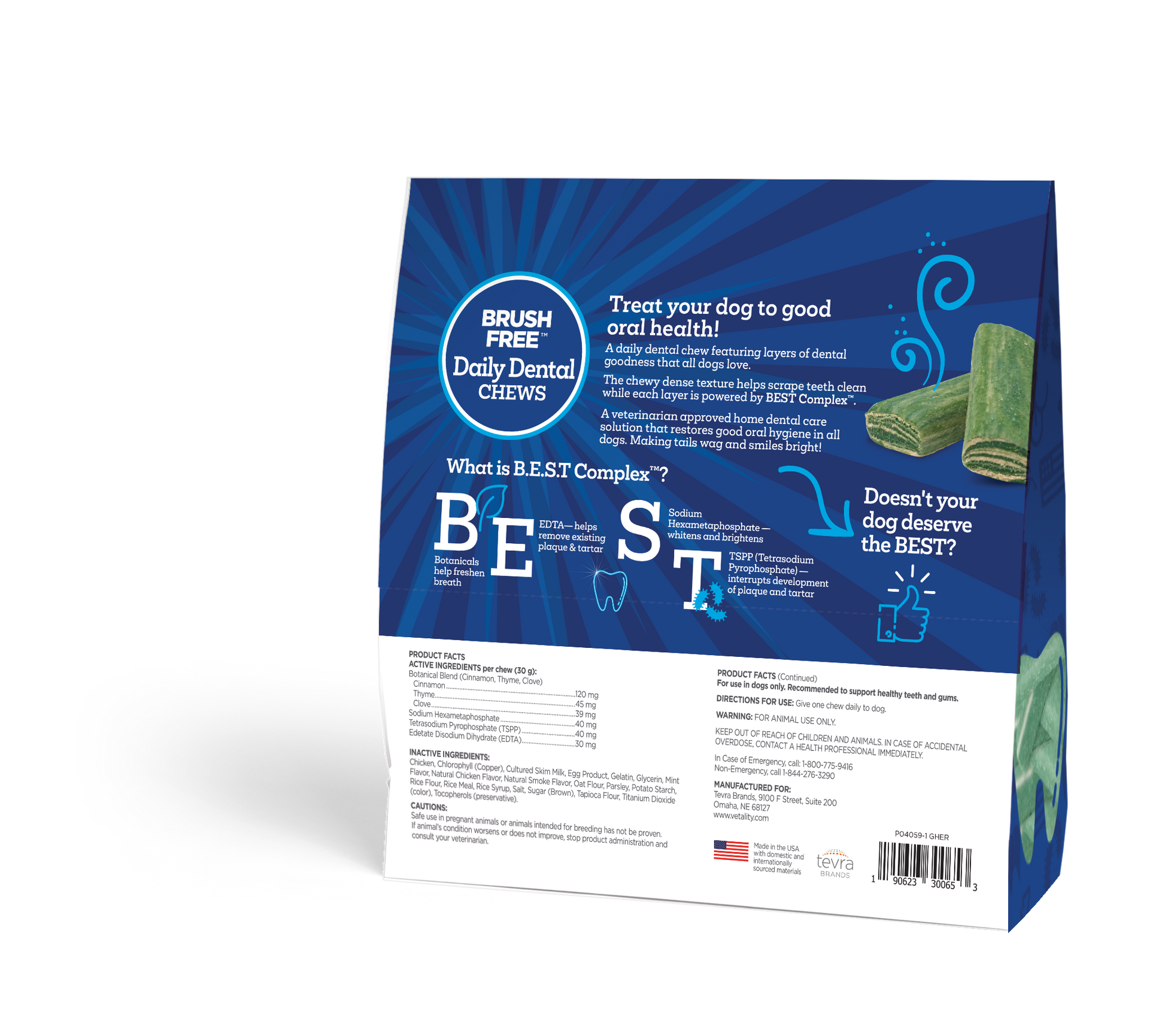 30065 Vet BF Daily Chews All Dogs Back