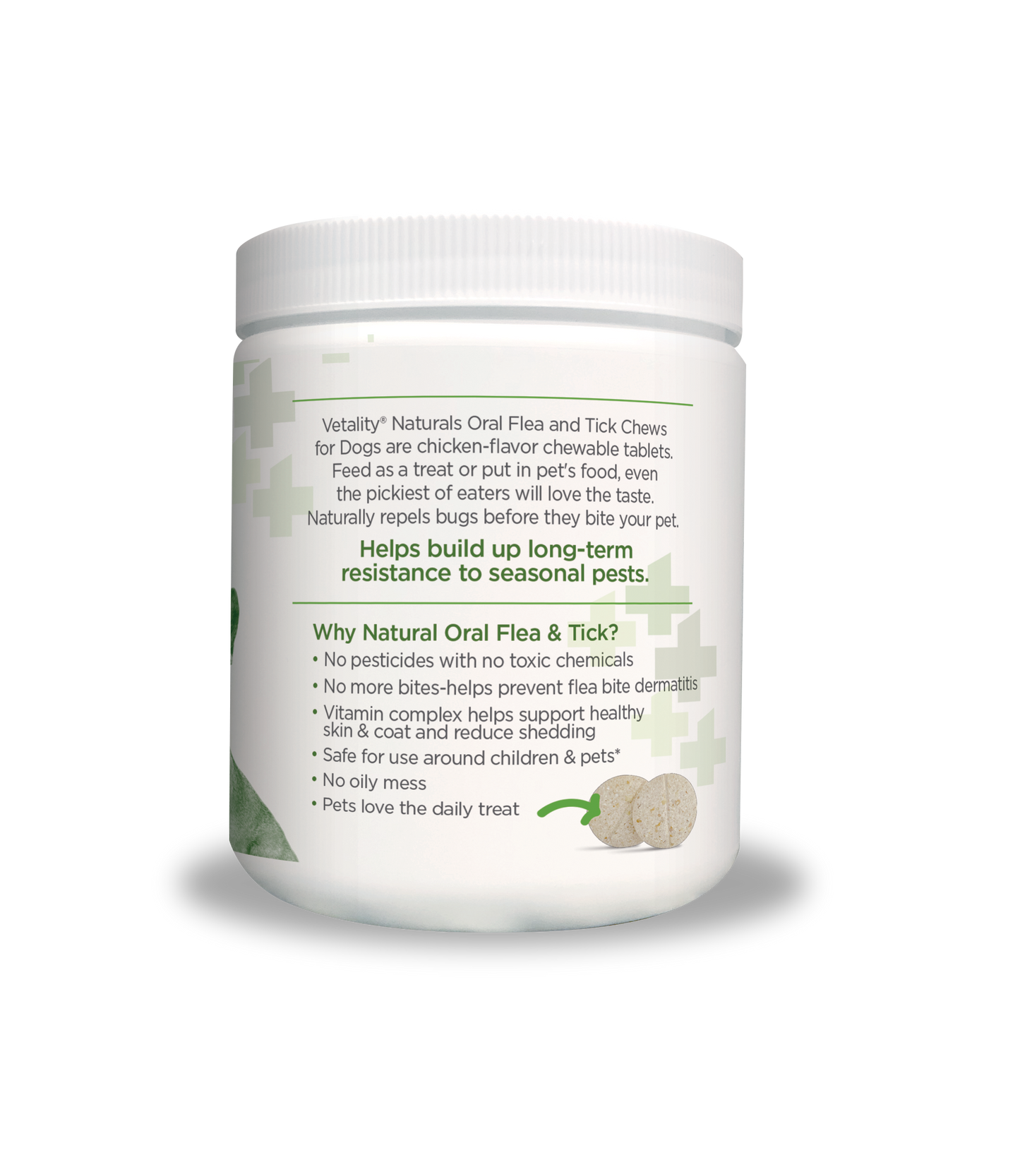 MU 25068 Vet Naturals FT Oral Chews Dog Side