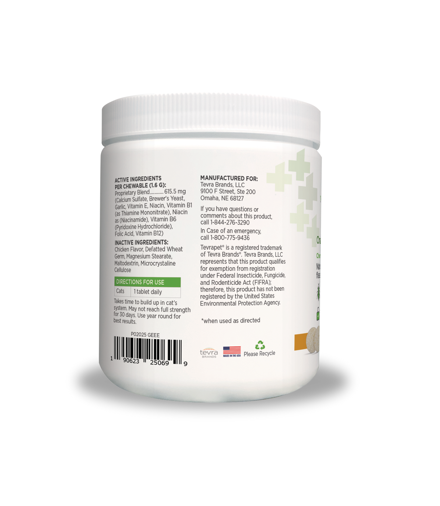 MU 25069 Vet Naturals FT Daily Oral Chews Cats Back