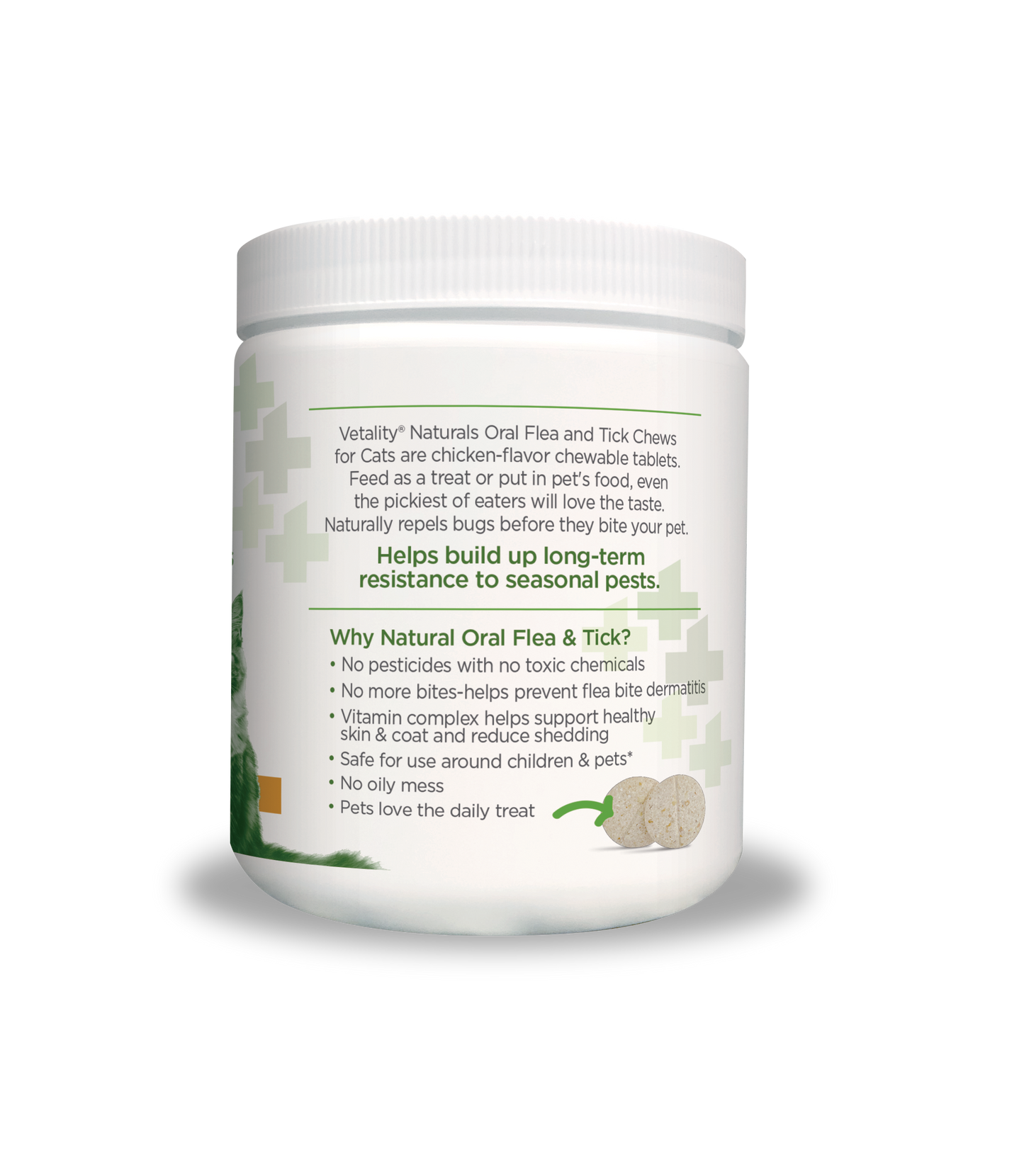 MU 25069 Vet Naturals FT Oral Chews Cat Side