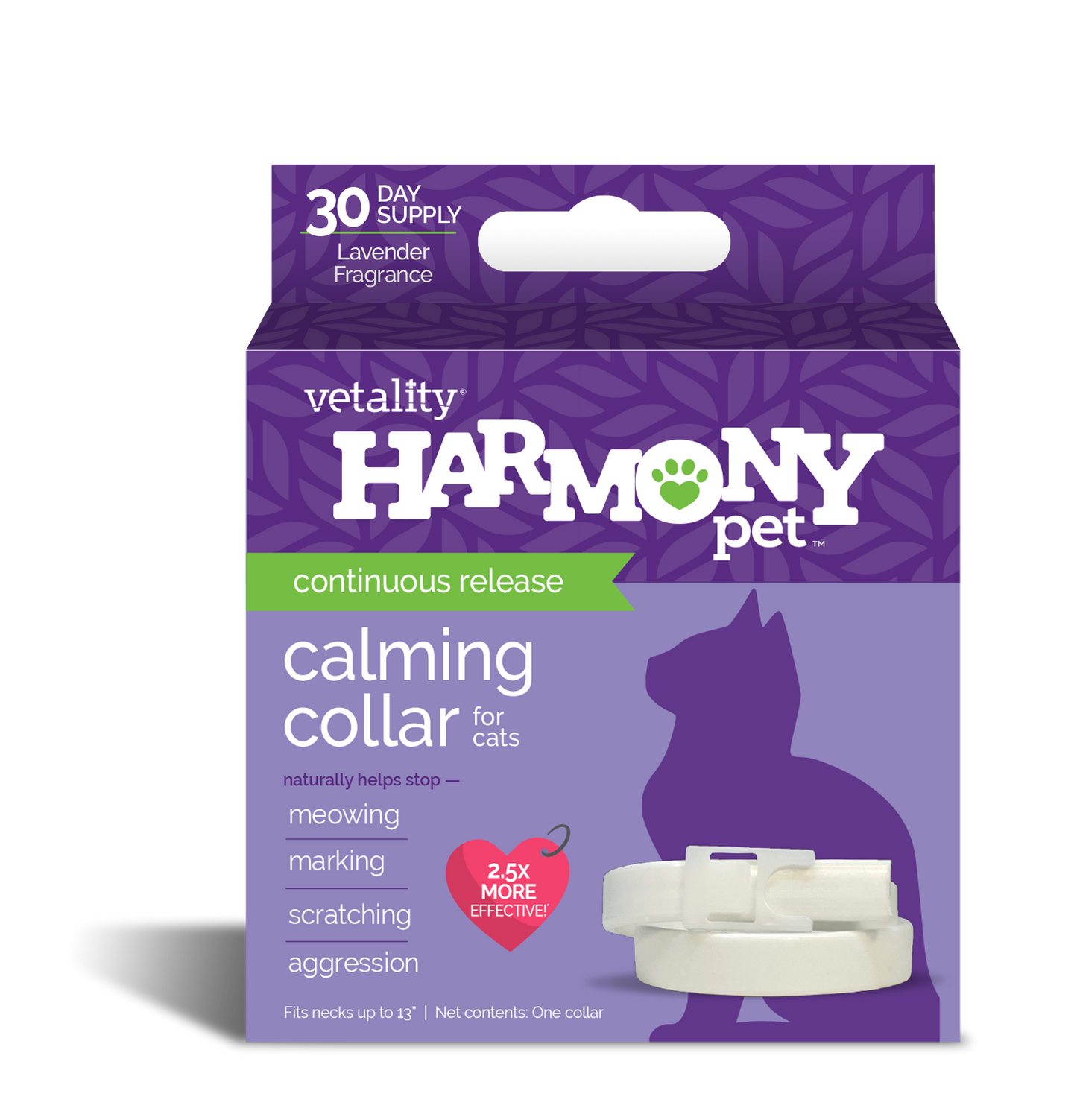 MU 30128 Vetality Harmony Pet Cat Calming Collar FF
