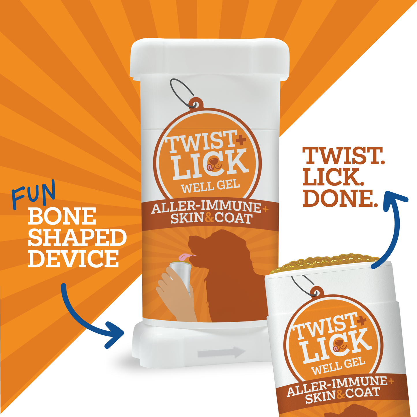 Vetality Twist+Lick Well Gel Aller-Immune + Skin & Coat