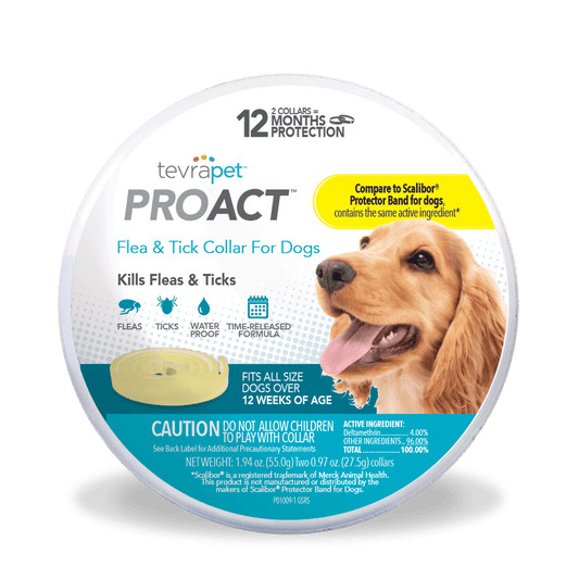 00022 ProAct Flea and Tick Collar for Dogs 2ct_ without blister NEW