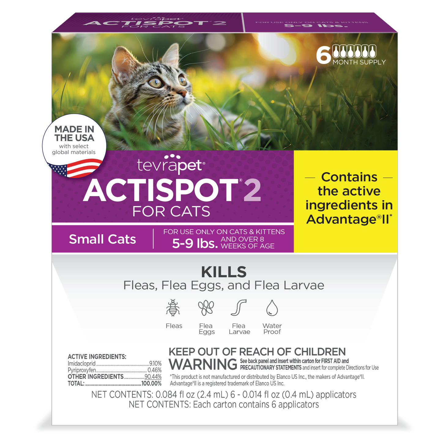 TevraPet Actispot 2 for Cats 6ds