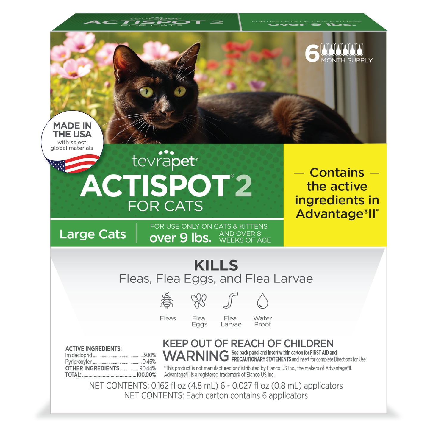TevraPet Actispot 2 for Cats 6ds