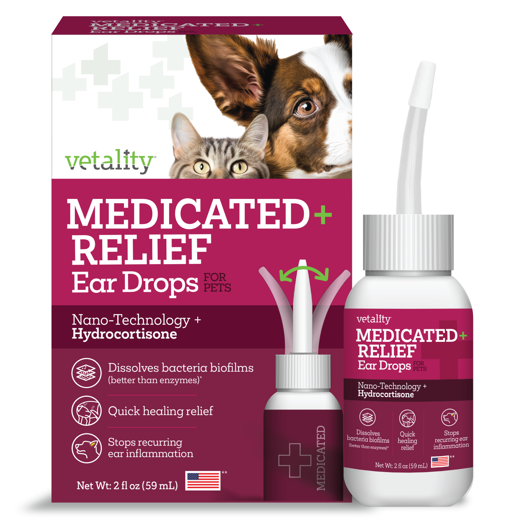 Vetality Medicated Otic Drops – Shop-TevraPet-Vetality