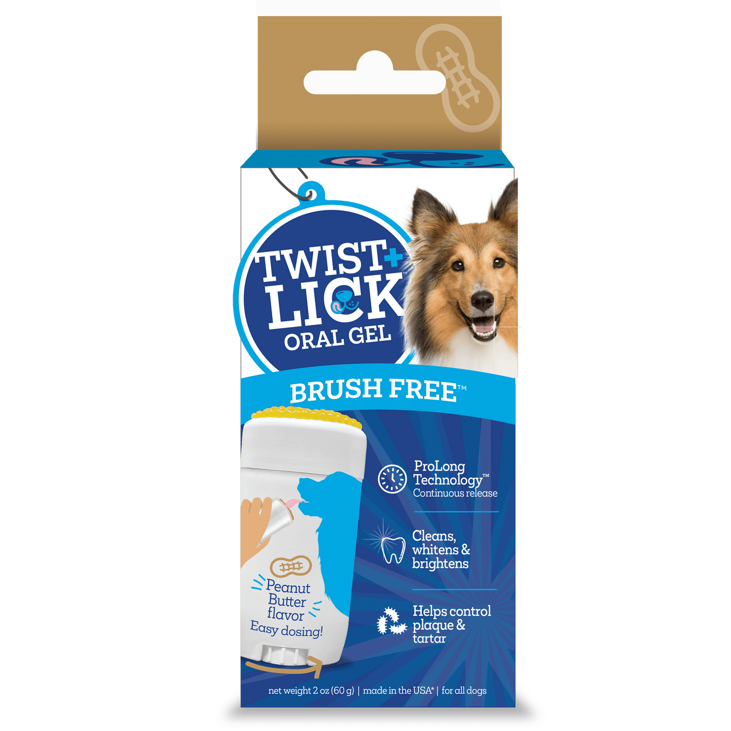30055 Vet Brush Free Twist and Lick PB Flv FF