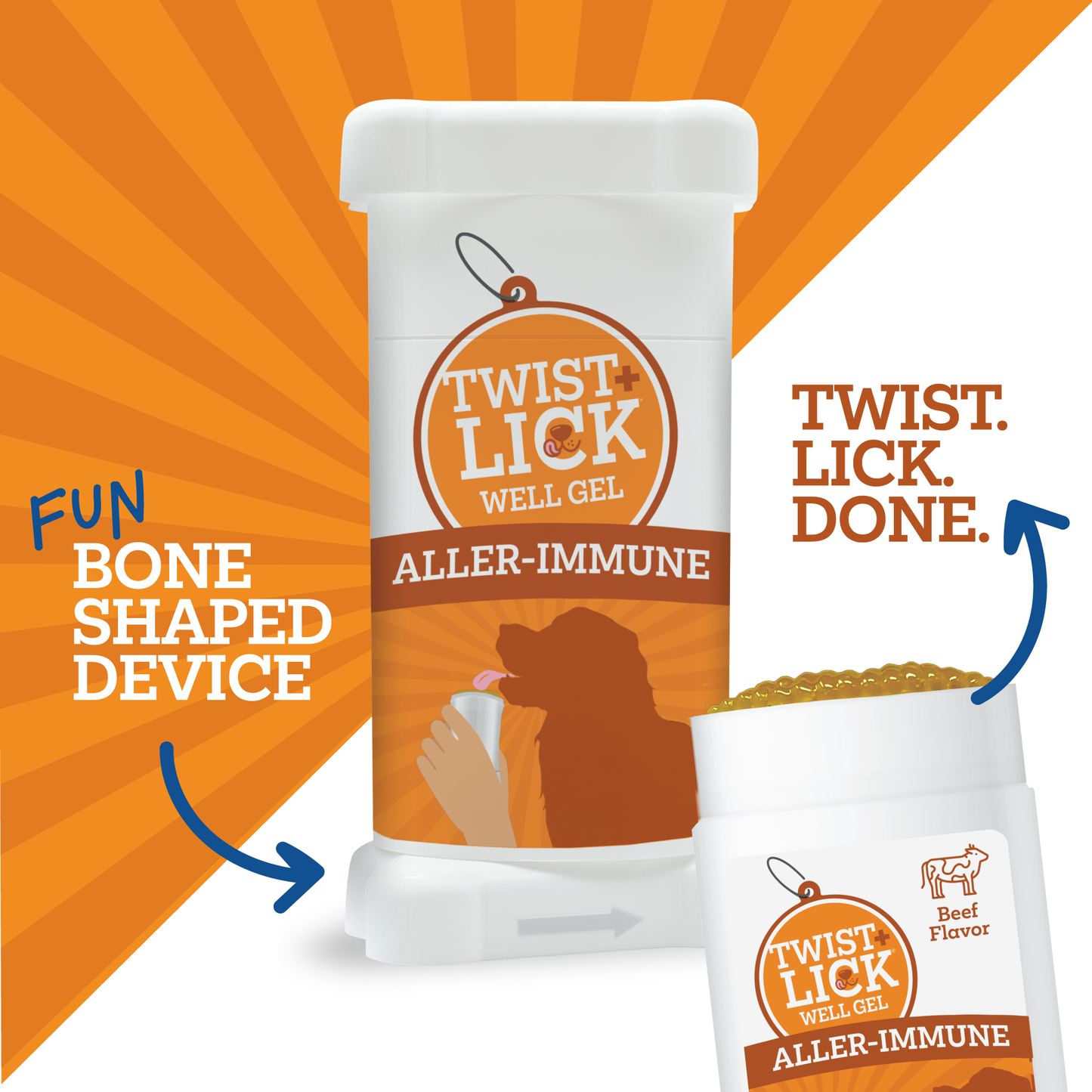 Vetality Twist+Lick Well Gel Aller-Immune + Skin & Coat