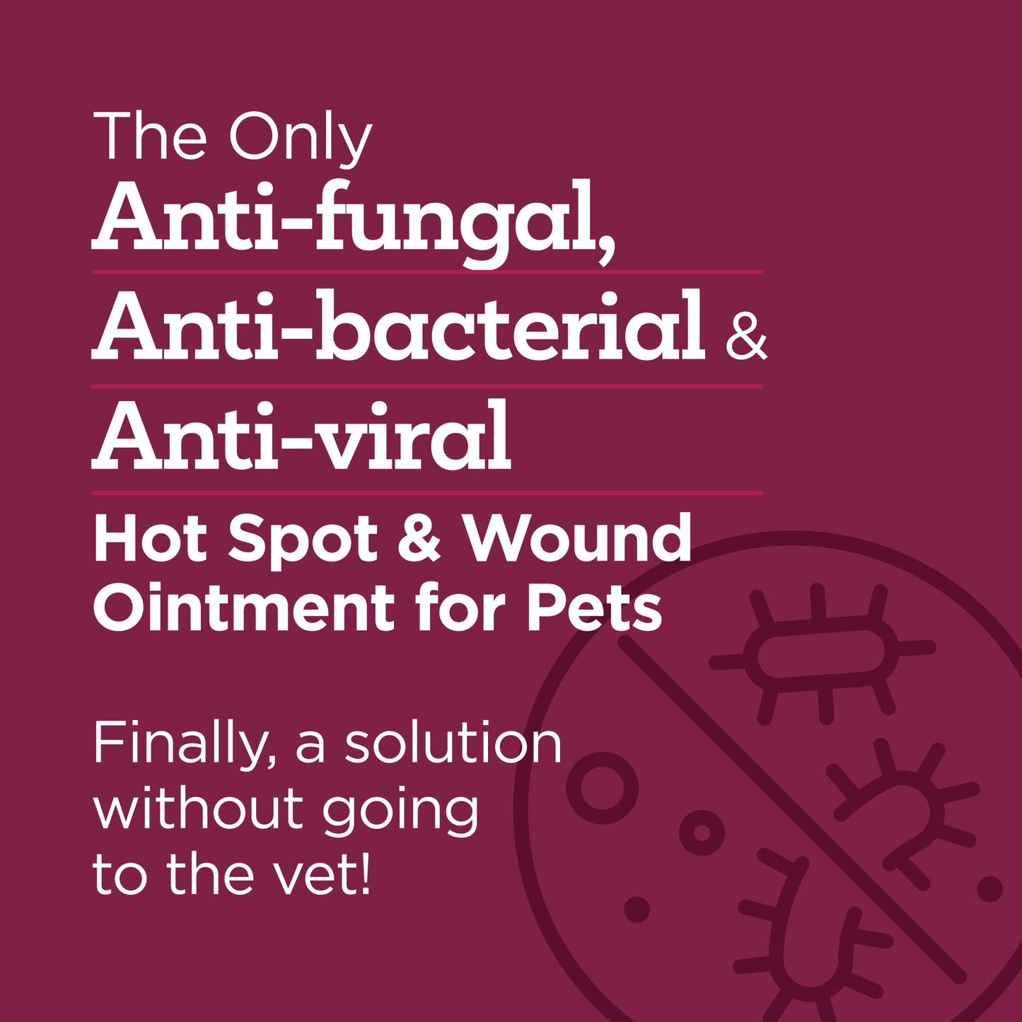 Vetality Hot Spot + Wound Ointment for Pets 2.5oz