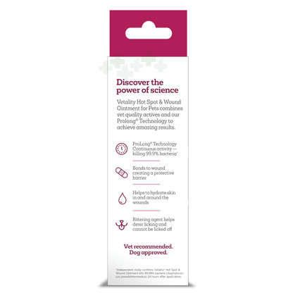 Vetality Hot Spot + Wound Ointment for Pets 2.5oz